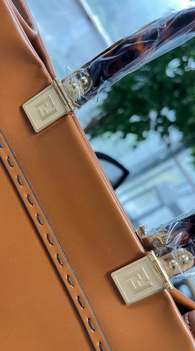 Borsa Fendi Sunshine marrone e oro