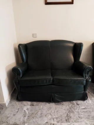 Sofá de 2 plazas de piel