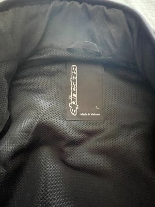 Chaqueta de moto de verano Alpinestar negra