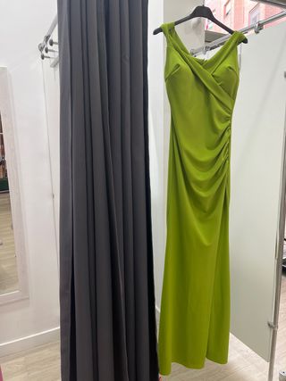 Vestido de fiesta verde