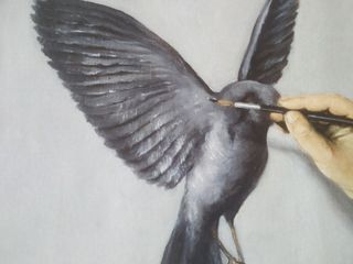 Reproducción de La Clarividencia, de René Magritte