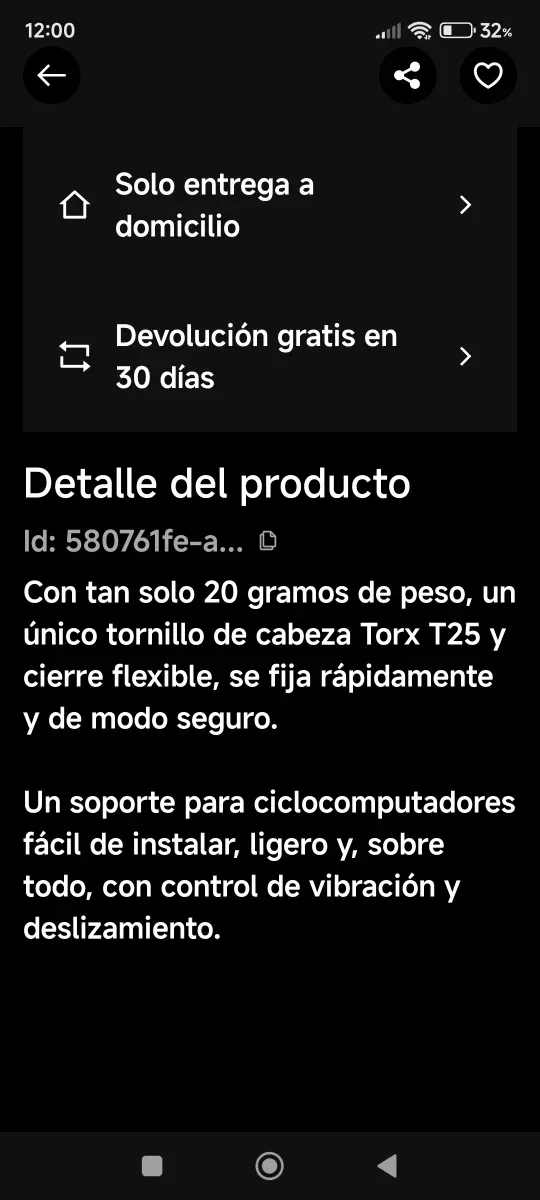 Soporte Manillar GPS SRAM Negro