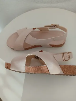 Sandalias Beige/Rosa Mujer