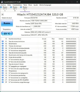 Disco Duro Hitachi 320GB 2.5 SATA II