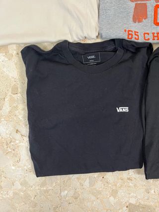 Lote 5 camisetas talla S hombre | Vans, Levi’s, H