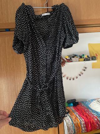 Vestido corto lunares Lefties Talla S
