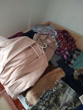Lote Ropa Mujer Beige y Azul