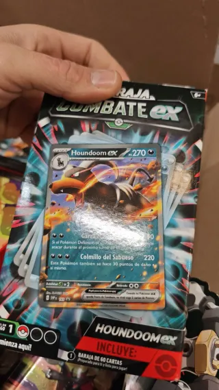 Baraja Pokémon Combate EX Houndoom y Melmetal