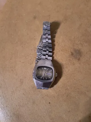 Reloj Automático Orient Plata y Negro