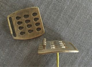 Set 2 fibbie vintage dorate