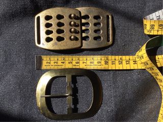 Set 2 fibbie vintage dorate