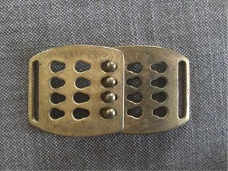 Set 2 fibbie vintage dorate