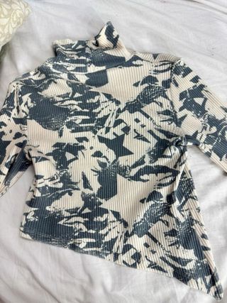 Bershka Camisa Manga Larga Estampada