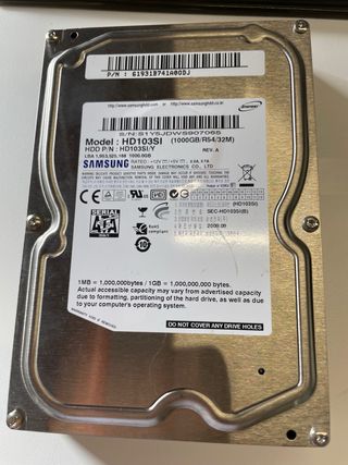 Disco Duro Samsung 1TB SATA HD103SI