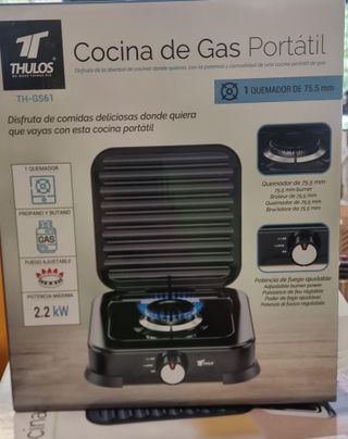 COCINA GAS PORTATIL 1 QUEMADOR  THGS61  THULOS