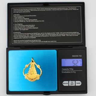 Colgante Oro 18K, Virgen del Rocío, 5.27gr