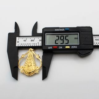 Colgante Oro 18K, Virgen del Rocío, 5.27gr