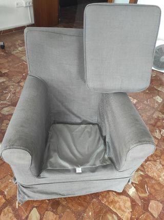 Sillón de tela gris Ikea