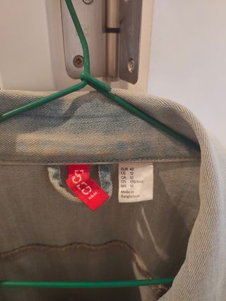 Chaqueta vaquera H&M Mujer Talla 42 Azul