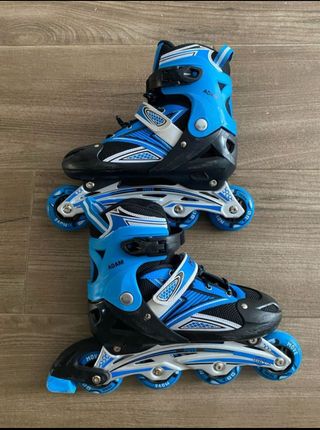 Patines en línea azules talla 38