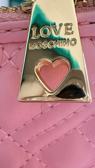 Borsa Love Moschino rosa in ecopelle trapuntata