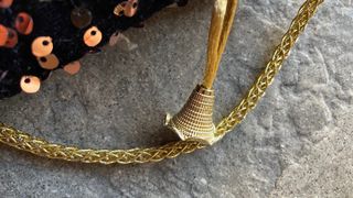 Bolso bombonera negro con lentejuelas 