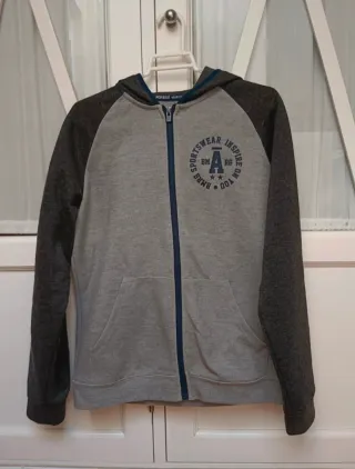 Sudadera Boomerang gris con capucha