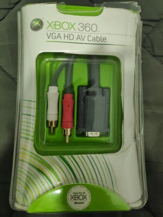 Cable VGA HD AV Oficial Xbox 360