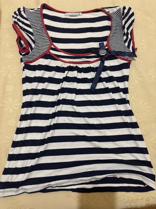 Camiseta marinera con lazo