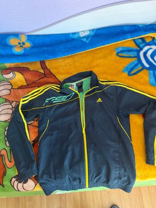 Chaqueta Adidas vintage negra y verde