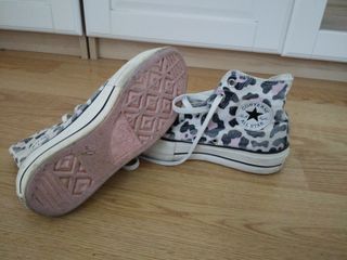 Converse plataforma animal print