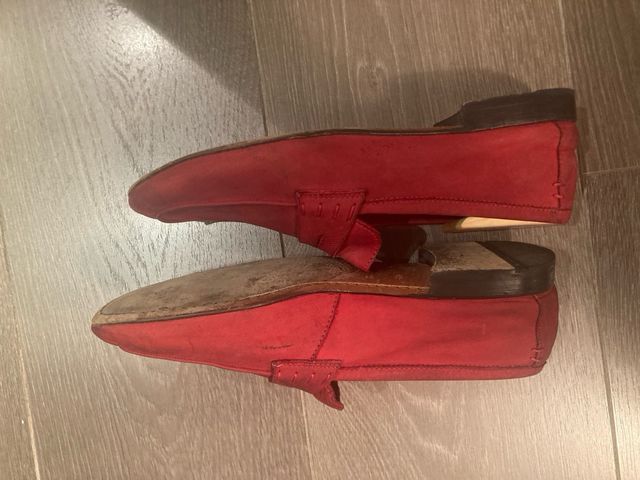 Zapatos Barrats 1890,talla EU 40 mocasín ante rojo