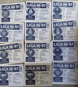 Cromos Liga Este 96/97 Fichajes