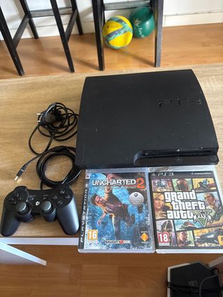 Consola PS3 Slim + 2 Juegos