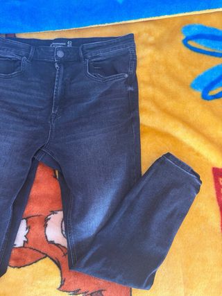 Pantalón vaquero negro mujer Talla 42