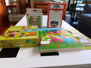 4 Juegos Infantiles: Puzzles y Libros
