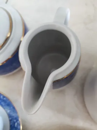 Juego Café o Té porcelana fina Bohemia 11 piezas.