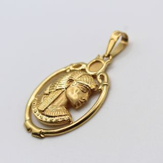 Colgante Oro 18K, Cara Egipcia, 7.6gr