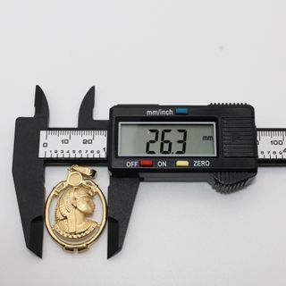 Colgante Oro 18K, Cara Egipcia, 7.6gr