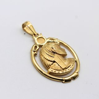Colgante Oro 18K, Cara Egipcia, 7.6gr