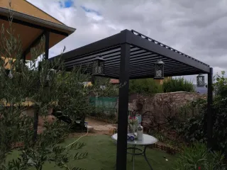 Pérgola Bioclimática Aluminio 3x3m Antracita