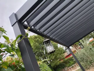 Pérgola Bioclimática Aluminio 3x3m Antracita