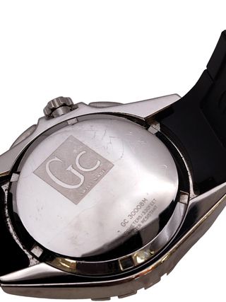 RELOJ CRONÓGRAFO GUESS COLLECTION 30008M NEGRO CAUCHO - ACERO, BIS  CERÁMICO, 100 M