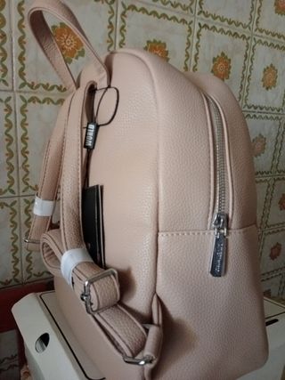 Zainetto donna elegante beige/rosa
