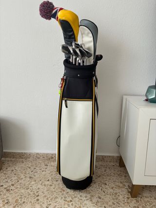Bolsa y palos de golf