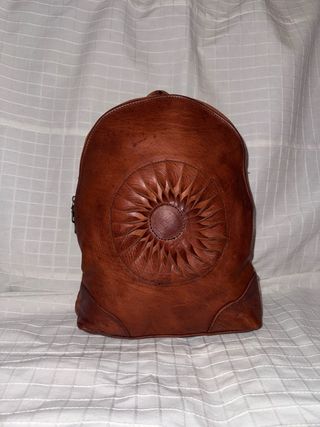 Mochila de cuero unisex