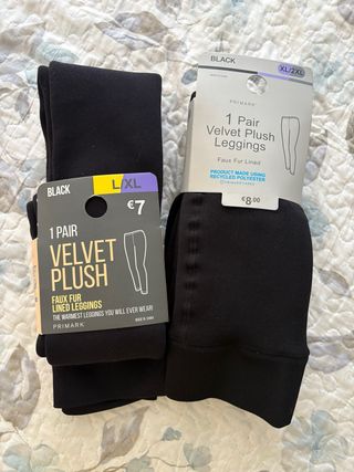 Mallas Velvet Plush forradas invierno