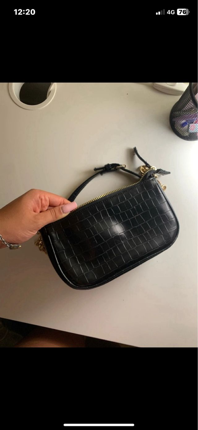 Pochette nera e oro