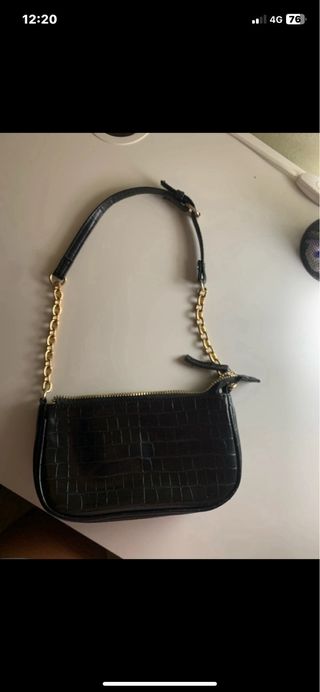 Pochette nera e oro