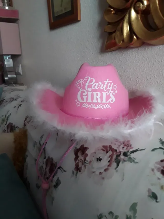 Sombrero vaquero rosa Party Girls